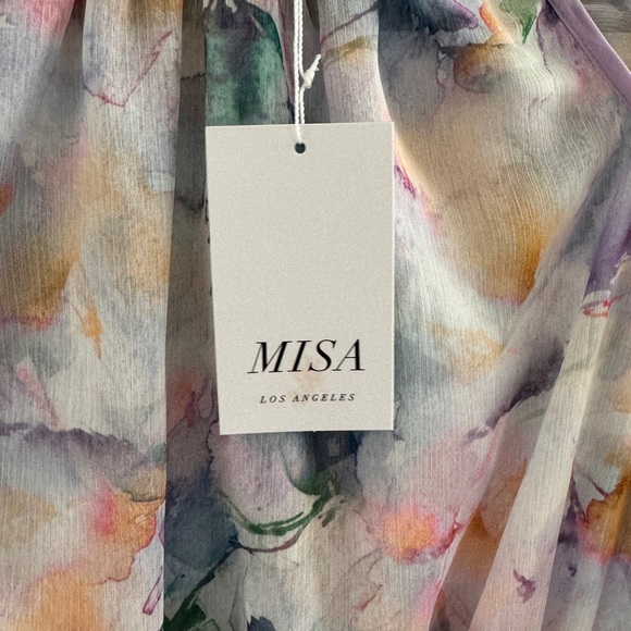 NWT RARE MISA Watercolor Dress Size M - Picture 4 of 10